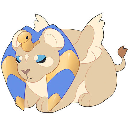 mini squishable sphinx design graphic