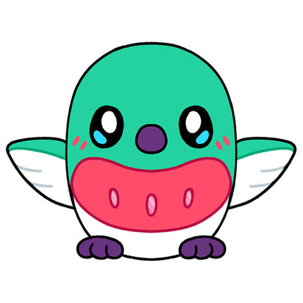 Mini Squishable Baby Hummingbird design graphic