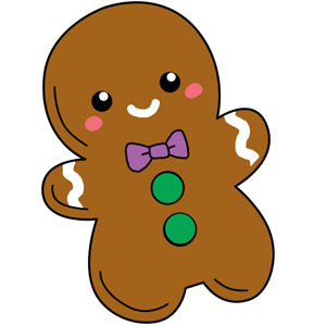 Mini Comfort Food Gingerbread Man Graphic Image