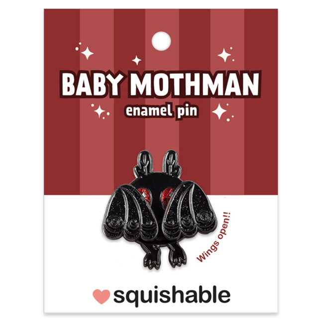 Baby Mothman Enamel Pin Packaging