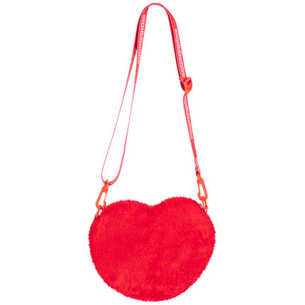 Fuzzy Crossbody Heart Back