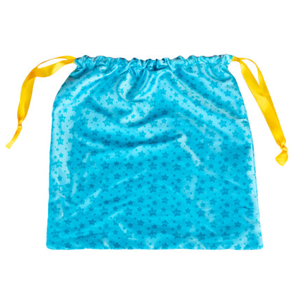 large blue gift bag open