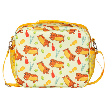 lunch box hot dog dachshund back