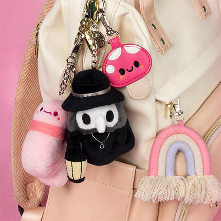 Micro Squishable Garden Snail Keychain lifestyle photo