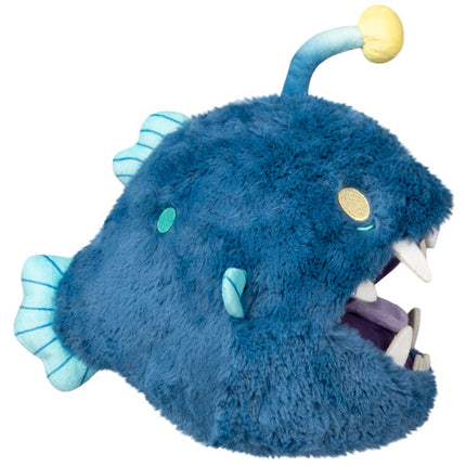 Mini Squishable Anglerfish plush, side view