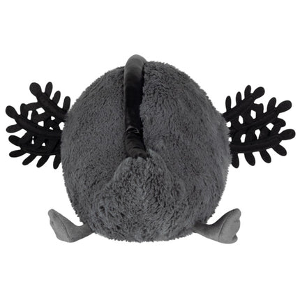 mini black baby axolotl back image
