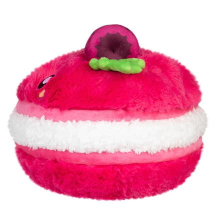 Mini Raspberry Macaron Side Image