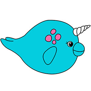 mini squish baby narwhal 7 design