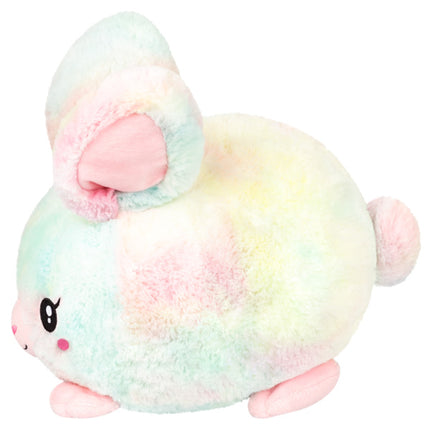 mini tie dye fluffy bunny side