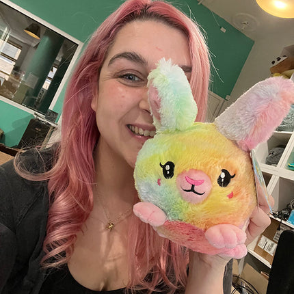 mini tie dye fluffy bunny user1